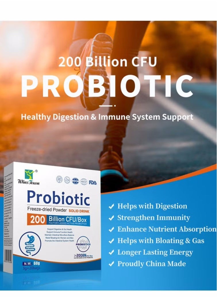 Wins Town Probiotic solid drink Instant probiotics powder  - Image 4