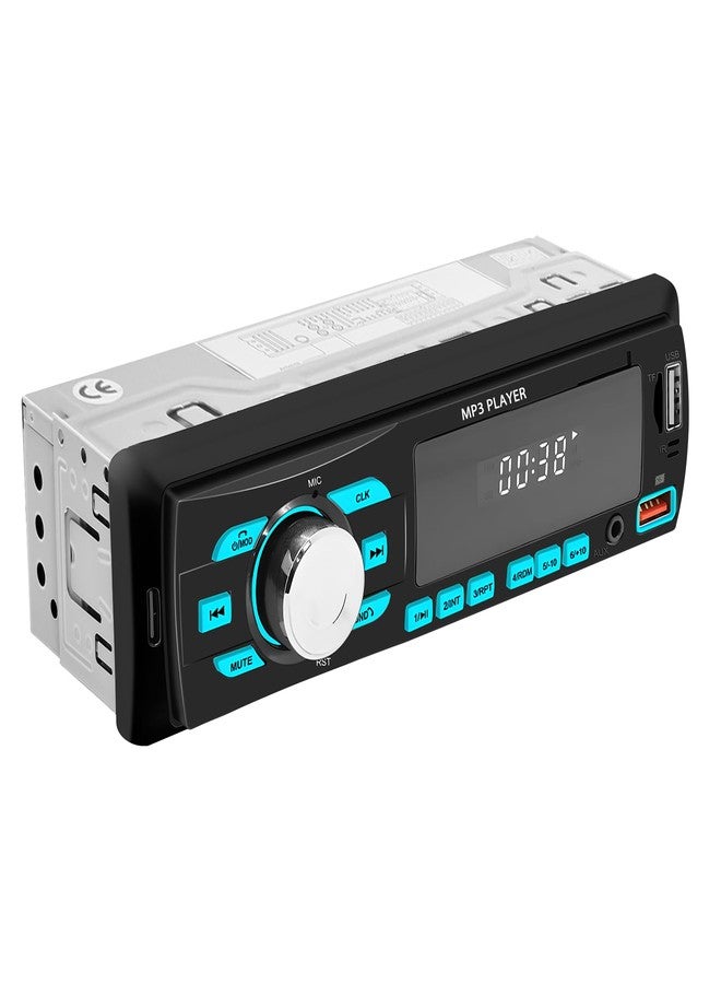 SIXWIN Car Radio Bluetooth Single DIN Car Stereo Audio, Car Audio with Dual Bluetooth and App Control,Supports FM/ MP3/SD/AUX/Dual USB/EQ/Quick Charge - Image 1