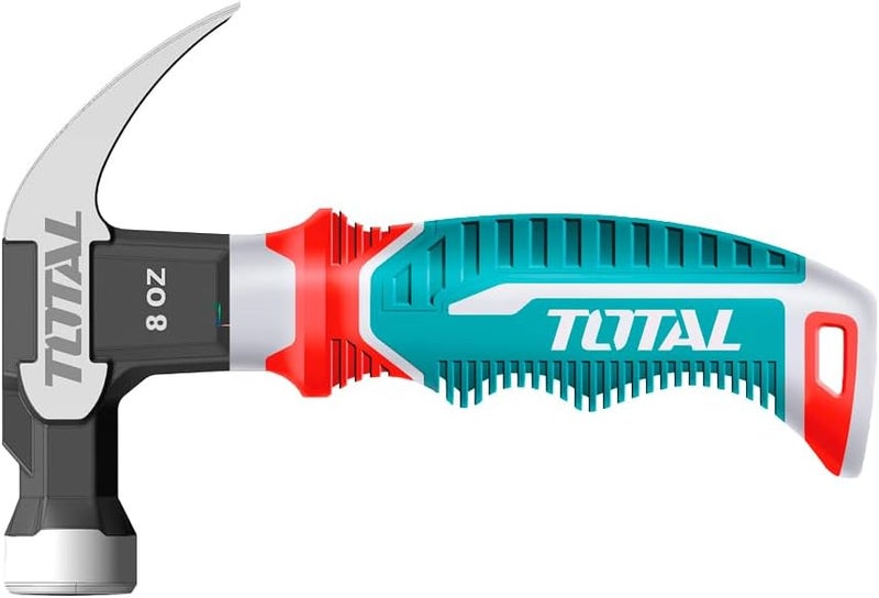 TOTAL Mini Claw Hammer - 8oz with Shock Absorbing Grip - Image 1