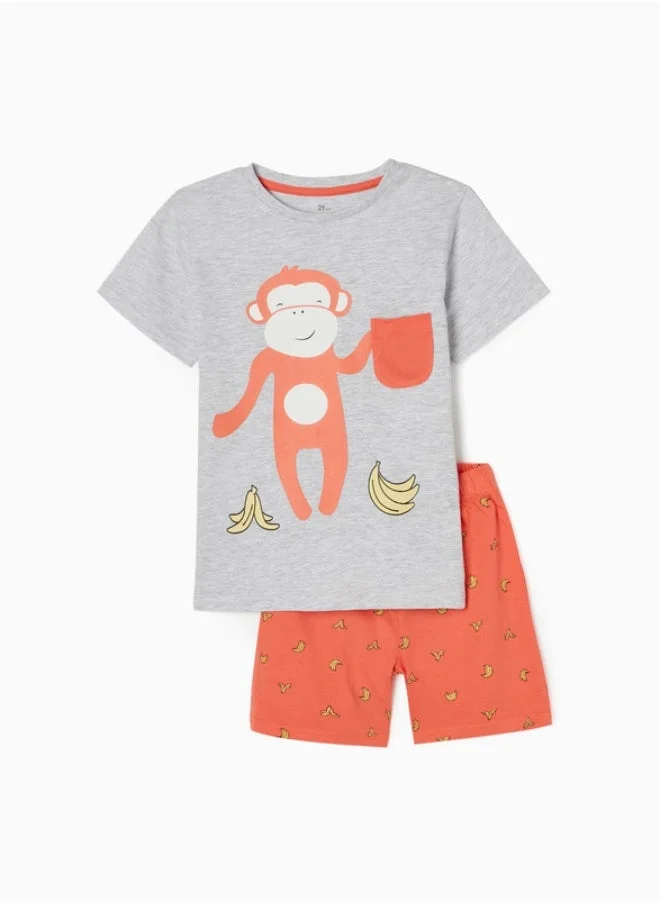 زيبي Pyjamas for Boys 'Banana', Aqua Green/Grey
