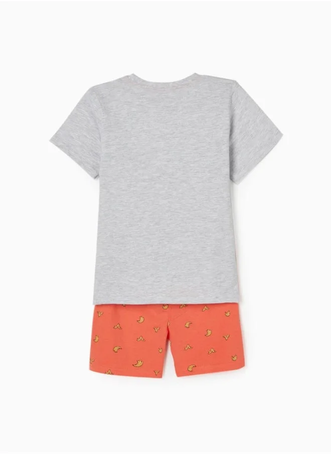 زيبي Pyjamas for Boys 'Banana', Aqua Green/Grey