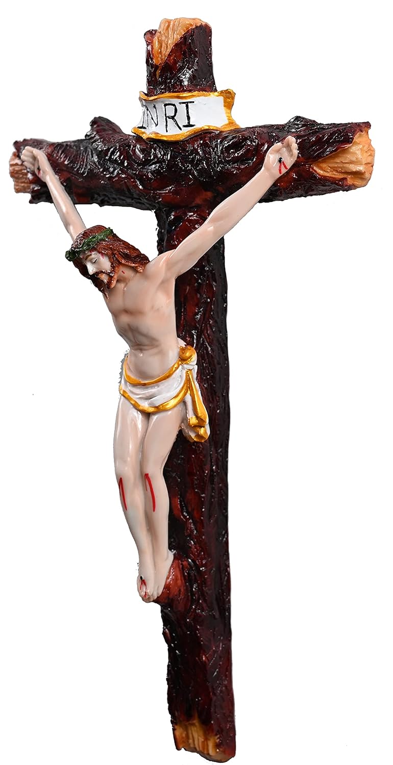 KariGhar CrucifixJesus ChristCross JesusCrucified Jesus Idol for HomeLiving RoomPrayer RoomGifting Multi Colour25X67X115 inches A0019 - Image 4