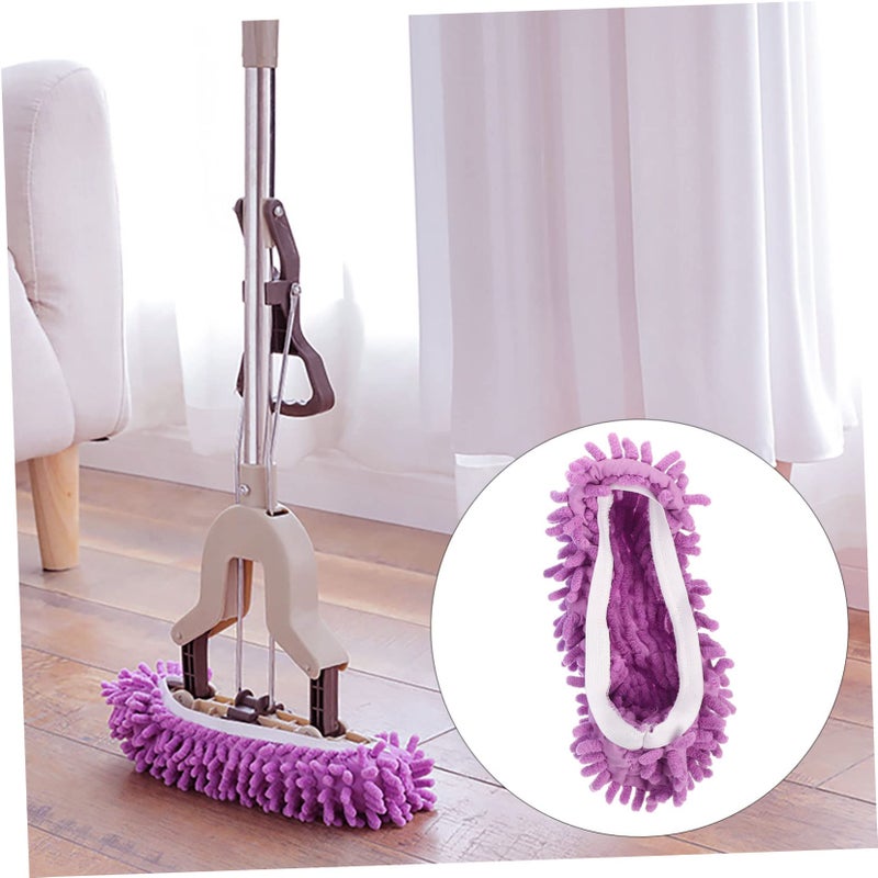 Reusable Microfiber Floor Cleaning Mop Socks 3 Pairs for Adults Kids High Absorption - Image 4