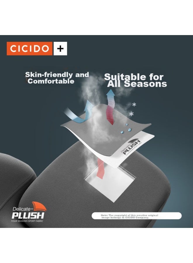 Cicido Lumbar Support Backrest Car Seat Cushion, All Black Ss0134 - Image 4