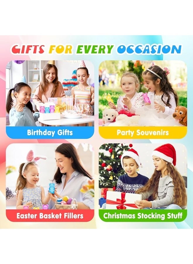 First Choice ألعاب ضغط وإزالة التوتر بتصميم دب جيلي من First Choice - لعبة حسية مرنة وممتعة بلون عشوائي ومميز، قطعة واحدة - Image 4