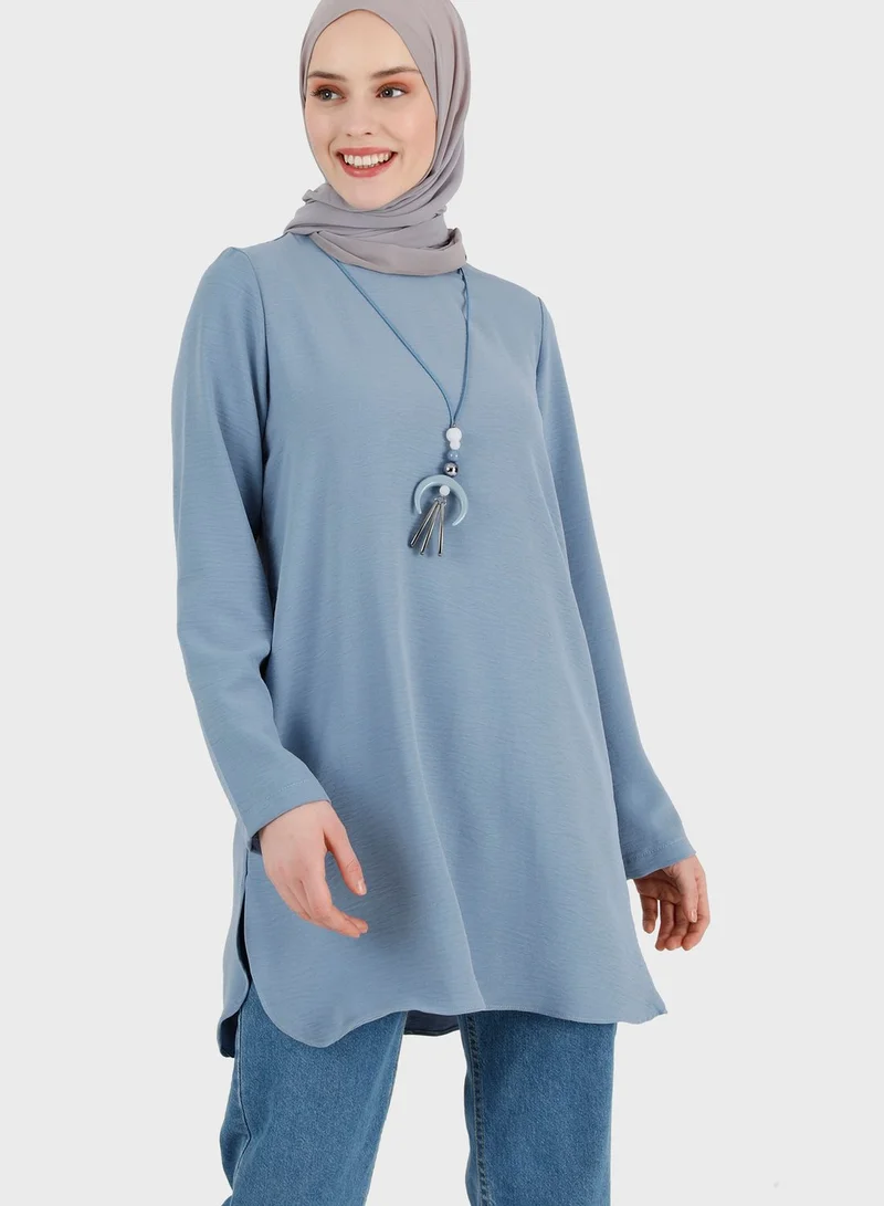 Refka by modanisa Round Neck Tunic