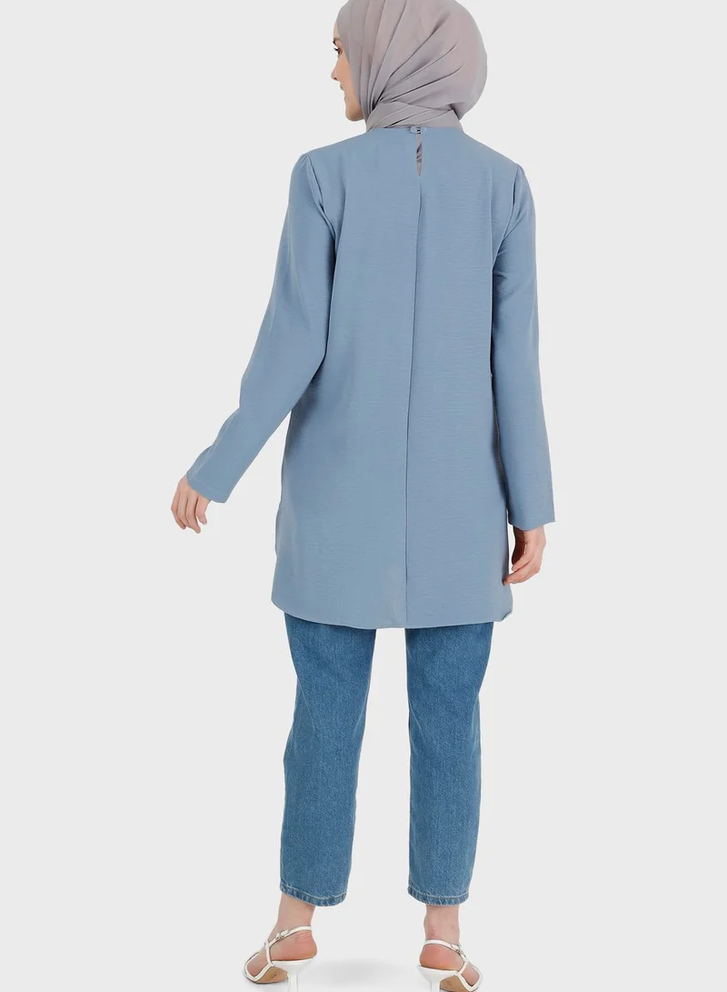 Refka by modanisa Round Neck Tunic