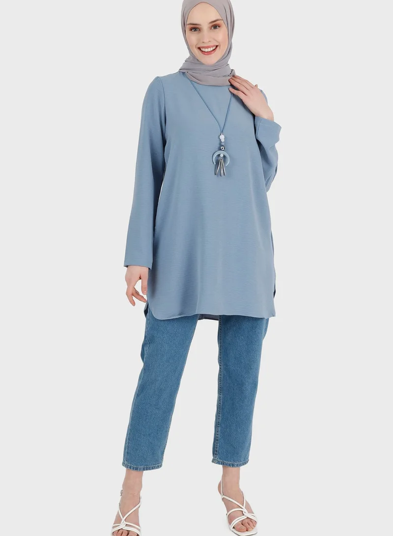 Refka by modanisa Round Neck Tunic
