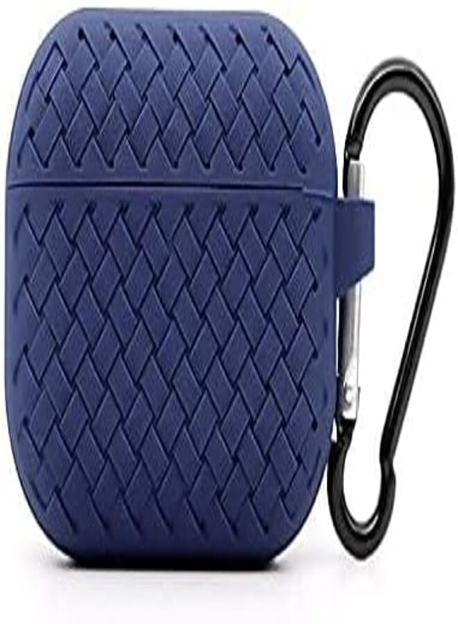 Protective Soft Silicon Case, Ultra Slim, non Slip for AirPods 1, 2 / AirPods 1st, 2nd Generation (Navy)