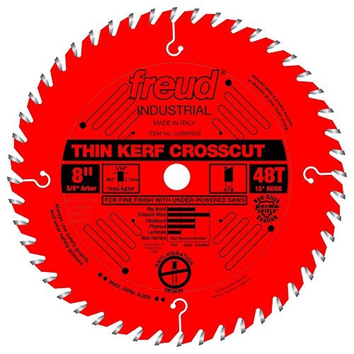 Freud LU88R008: 8" x 48T Thin Kerf Fine Finish Crosscut Blade - Image 4