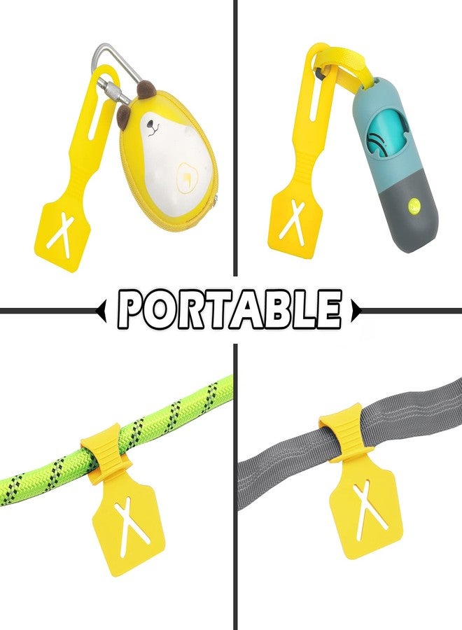 YUCHIYA Dog Poop Carrier for Leash Rope Silicon Doggie Poo Carrier for Lead (Lemon Yellow, 2 Count) - Image 3