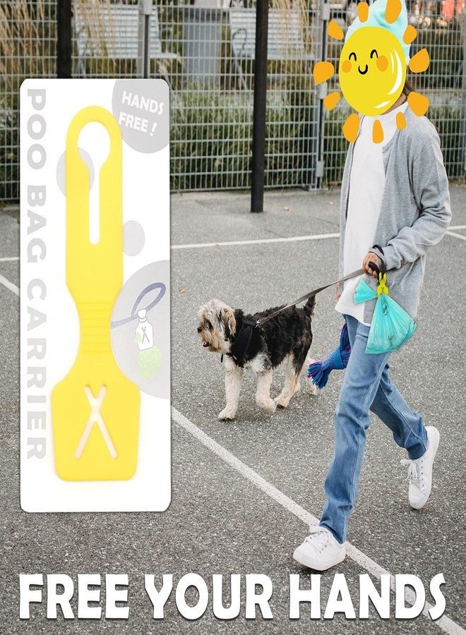 YUCHIYA Dog Poop Carrier for Leash Rope Silicon Doggie Poo Carrier for Lead (Lemon Yellow, 2 Count) - Image 5