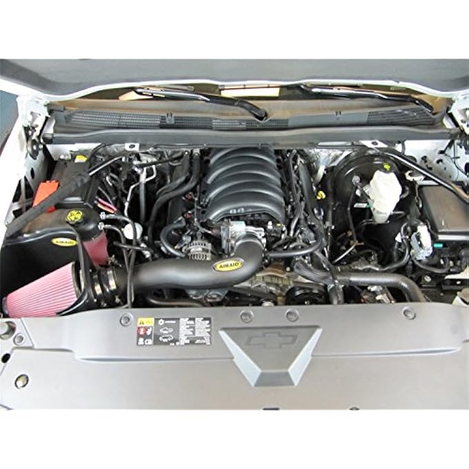 ريحني نظام سحب الهواء البارد من KN زيادة القوة الحصانية فلتر صناعي جاف متوافق مع 20152020 شيفروليه جي إم سي سوبربان تاهو سيلفرادو يوكون سييرا 201285 - Image 4