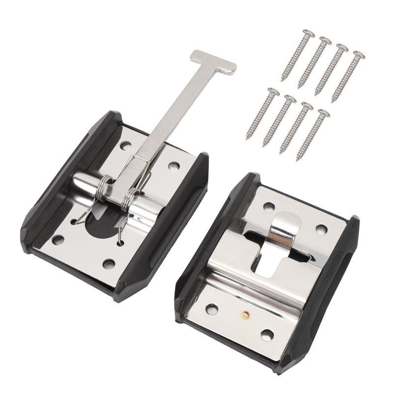 Stainless Steel RV T Style Entry Door Latch Catch - Durable Replacement for RVs Campers Trailers - Enhanced Safety RV Exterior Door Latch Catch for Versatile Use - Image 1