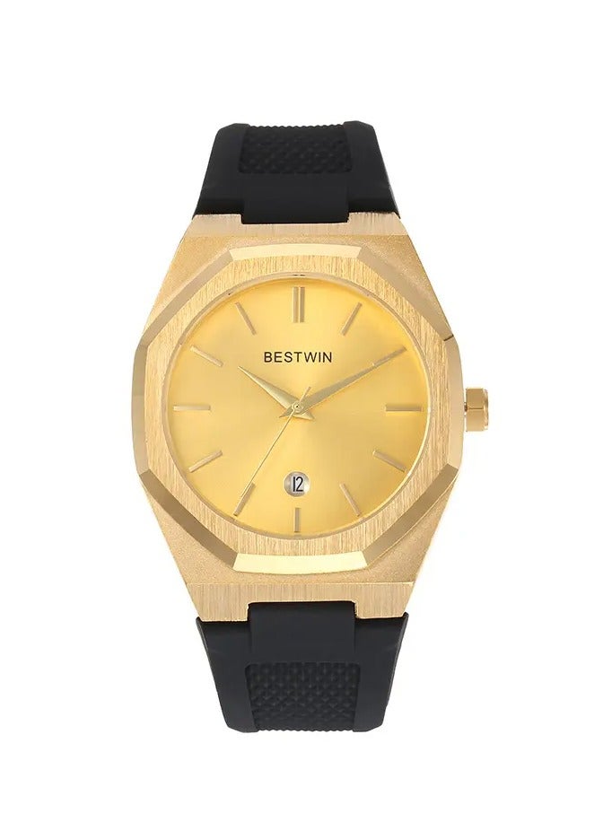 Men's casual watch from , waterproof, high quality, with a silicone strap