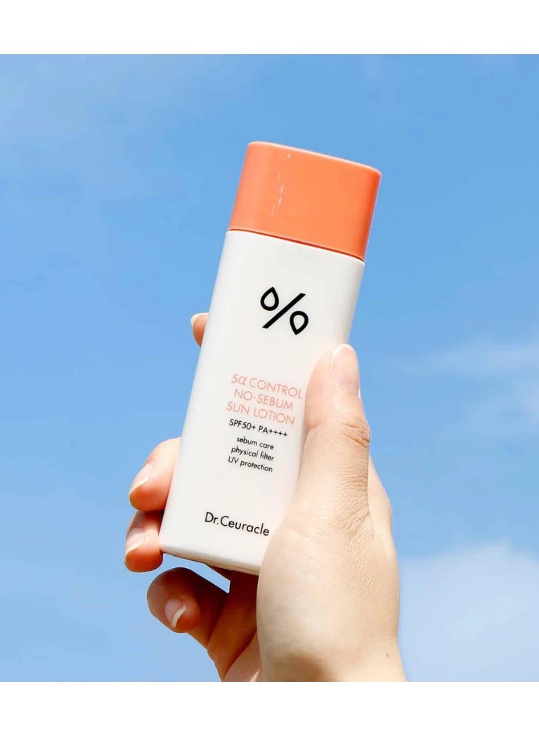 Dr. Ceuracle Dr.Ceuracle 5α Control No-Sebum Sun Lotion SPF50 + / PA ++++ 50ml - Image 2