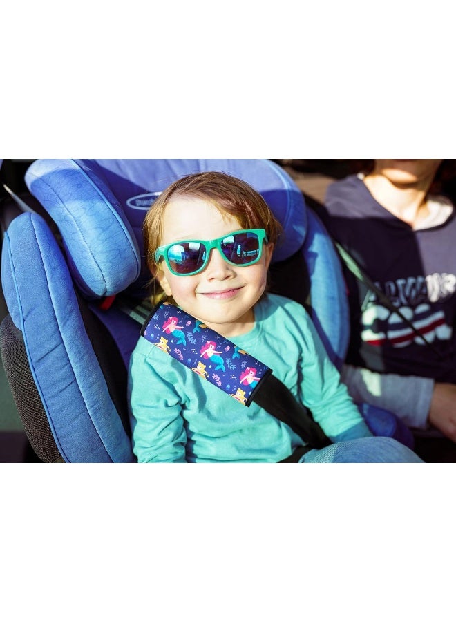 LOVAC 2 Pack Seat Belt Covers for Kids, Soft Comfort Seat Belt Cushion for Children, Cute Cartoon Pattern Car Seat Belt Pads Cover for Girls and Boys (Mermaid) - Image 5