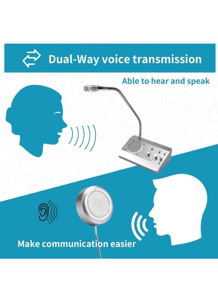 kh Window IntercomHigh Power Window SpeakerTwo Way Voice TransmissionIntercom Speaker System for BankSchool Hospital Office Reception Ticket Window