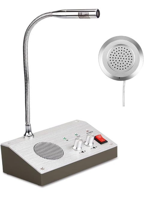 kh Window IntercomHigh Power Window SpeakerTwo Way Voice TransmissionIntercom Speaker System for BankSchool Hospital Office Reception Ticket Window