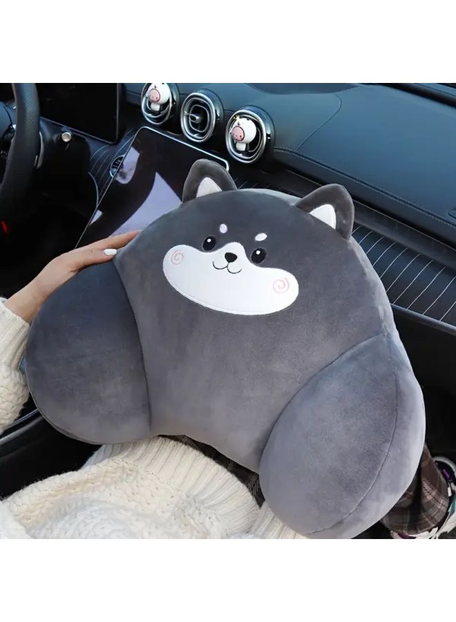 Kule Dog Head Pillow And Lumbar Cushion Set High Resilience Back Support For Office Car Home - Image 5