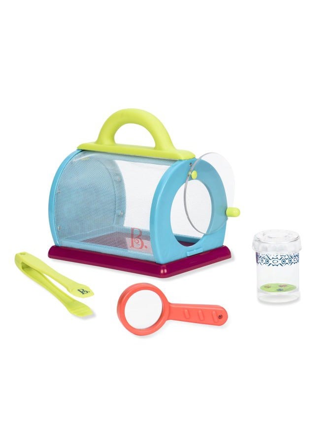 B. Toys – Bug Bungalow Insect Catching Kit with Mesh Case, Magnifying Container, Tweezers & Magnifier – Educational Outdoor Toys for Toddlers – Nature Exploration Set for 3+ Years - Image 1