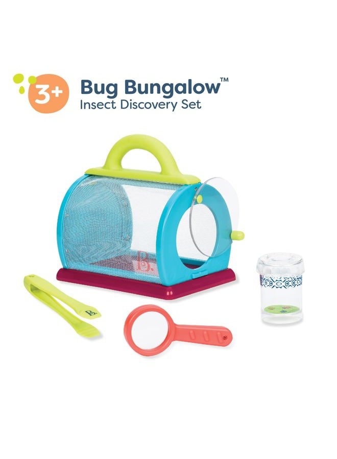 B. Toys – Bug Bungalow Insect Catching Kit with Mesh Case, Magnifying Container, Tweezers & Magnifier – Educational Outdoor Toys for Toddlers – Nature Exploration Set for 3+ Years - Image 5