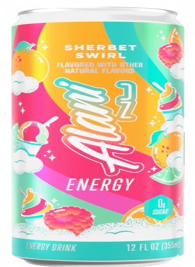 Alani Cotton Candy & Sherbet Swirl Energy Drinks Variety (18 Cans), Sugar Free, Low Calorie Energy Drinks - Pre Workout Performance, Zero Sugar, 12 Fl Oz Cans - Image 5