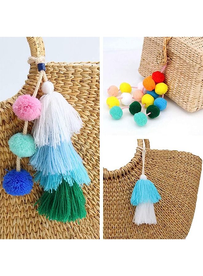 2000pcs Pom Poms Balls Multicolor Pompoms for Kids DIY Art Creative Crafts Decorations - Image 5