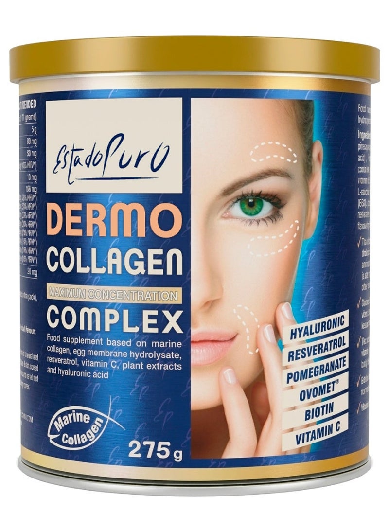 TONGIL Collagen Powder for Skin | Hydrolized Marine Collagen Peptides with Hyaluronic Acid Resveratrol Pomegranate Eggshell Membrane Biotin | Skin Tightening & Healthy Hair Nails Gut | 275g 25 Servings - Image 1