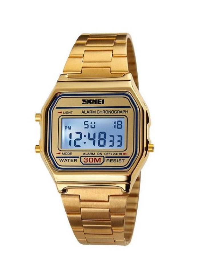 SKMEI SKMEI 1123 Men LED Digital Watch Fashion Casual Sport Watches Stainless Steel Relojes Masculino Waterproof Wristwatches  - Image 1