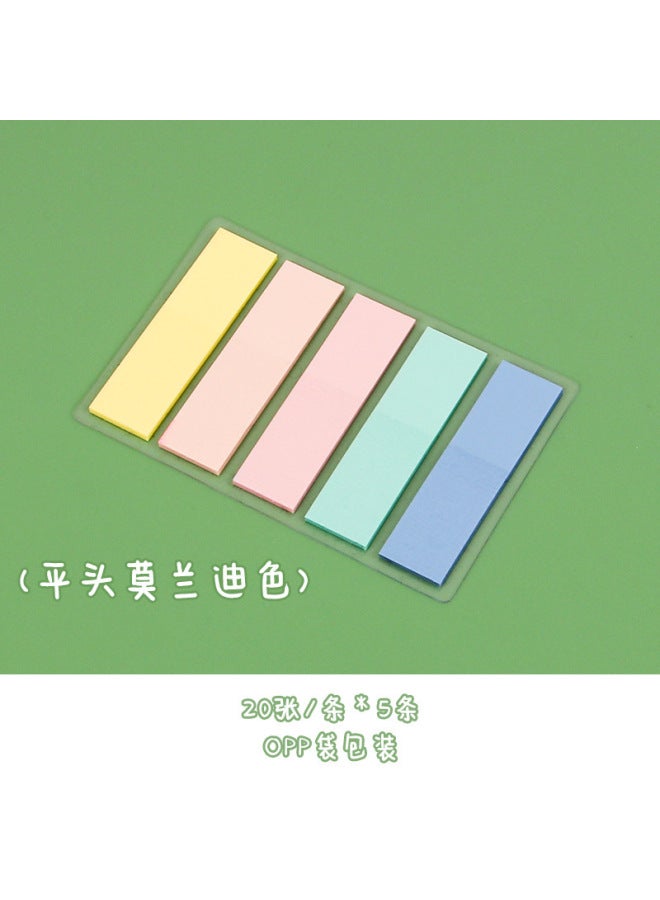 HELPS Morandi Style Post-it Notes Pet Small Fresh Classification Label Notes Key Tips Index Post - Image 1