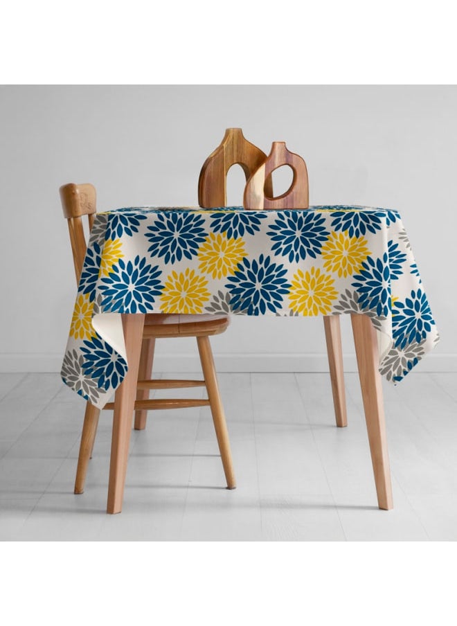 Intex Curtains House Linen Velvet Floral Tablecloth - Textured Fabric For Dining, Special Occasions & Home Decor – Ultra-Soft, Wrinkle-Resistant - 1 Piece  - Image 2