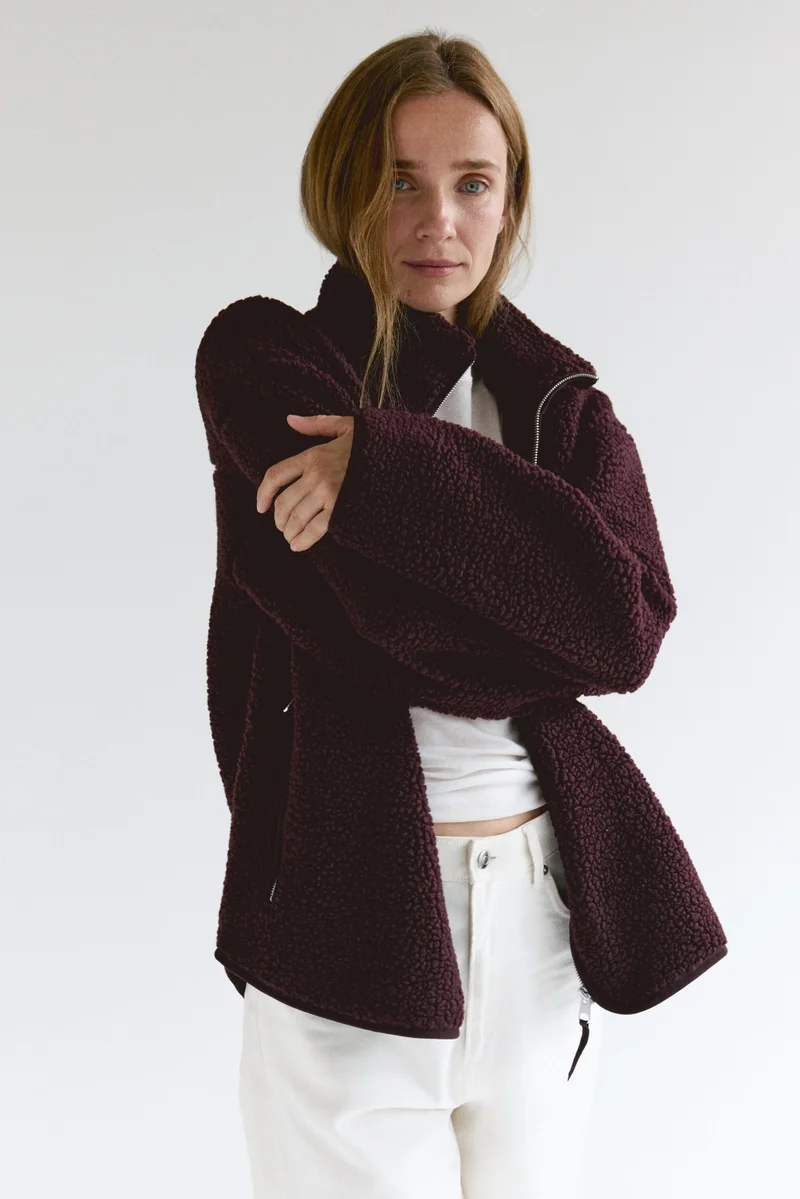 H&M  MAMA Before & After Babywearing teddy jacket for Women | Best Price UAE