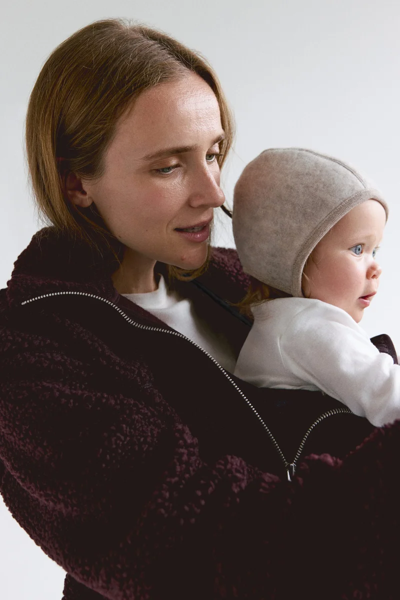 H&M  MAMA Before & After Babywearing teddy jacket for Women | Best Price UAE
