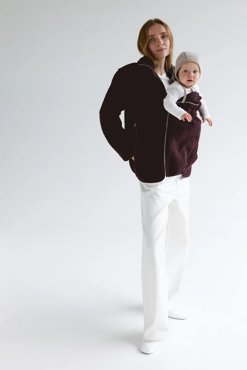 MAMA Before & After Babywearing teddy jacket