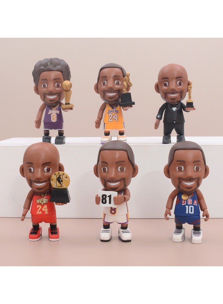 general Basketball star James Kobe Black Mamba Action Figure Model Ornament is beautifully restored and can be used as a cake decoration ornament - Image 1