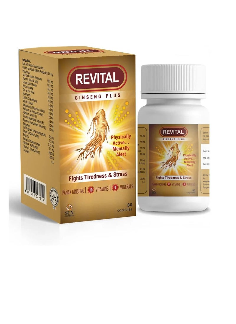 Revital Ginseng Plus Capsules 30’S