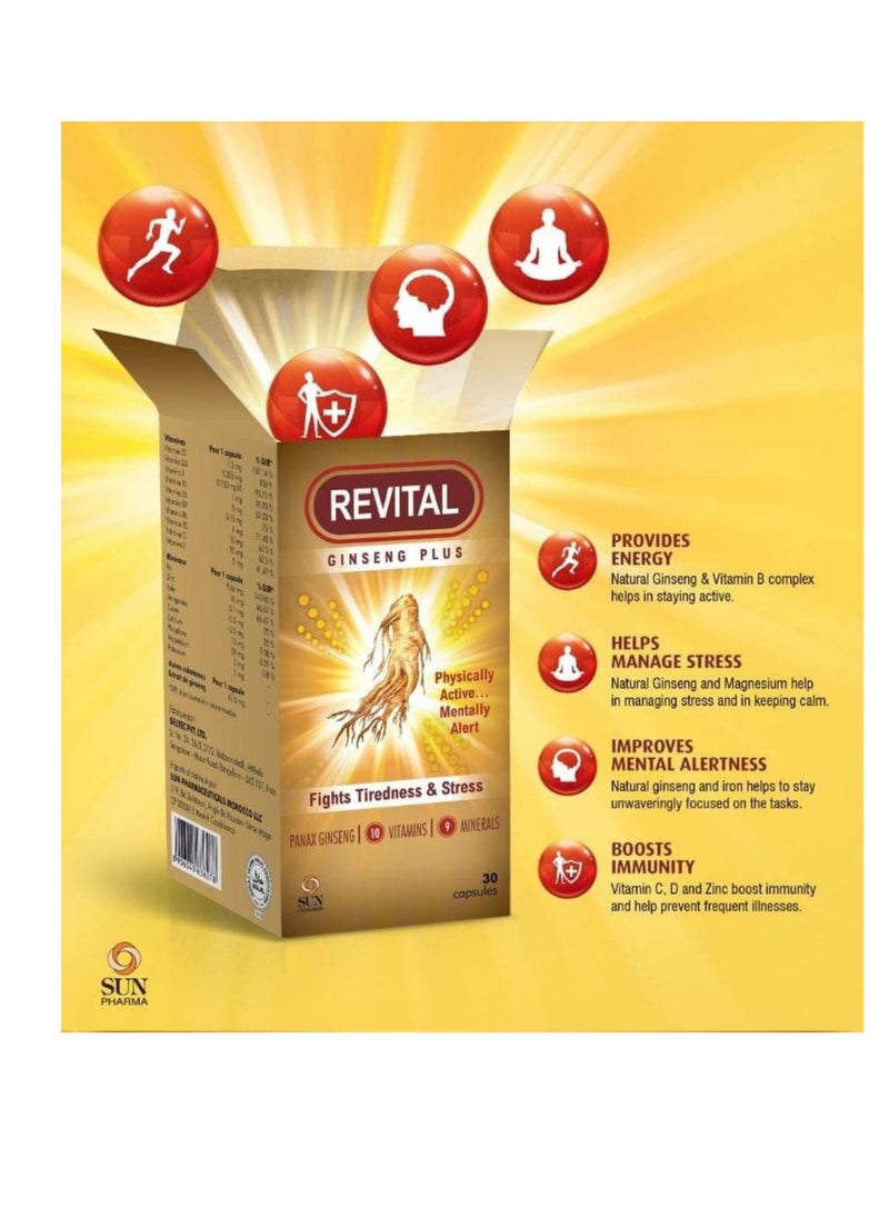 Revital Ginseng Plus Capsules 30’S