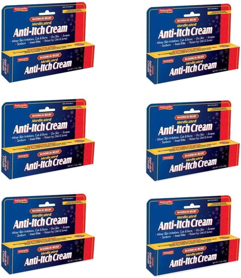 Natureplex Maximum Relief Medicated Anti-Itch Cream 6 Pack