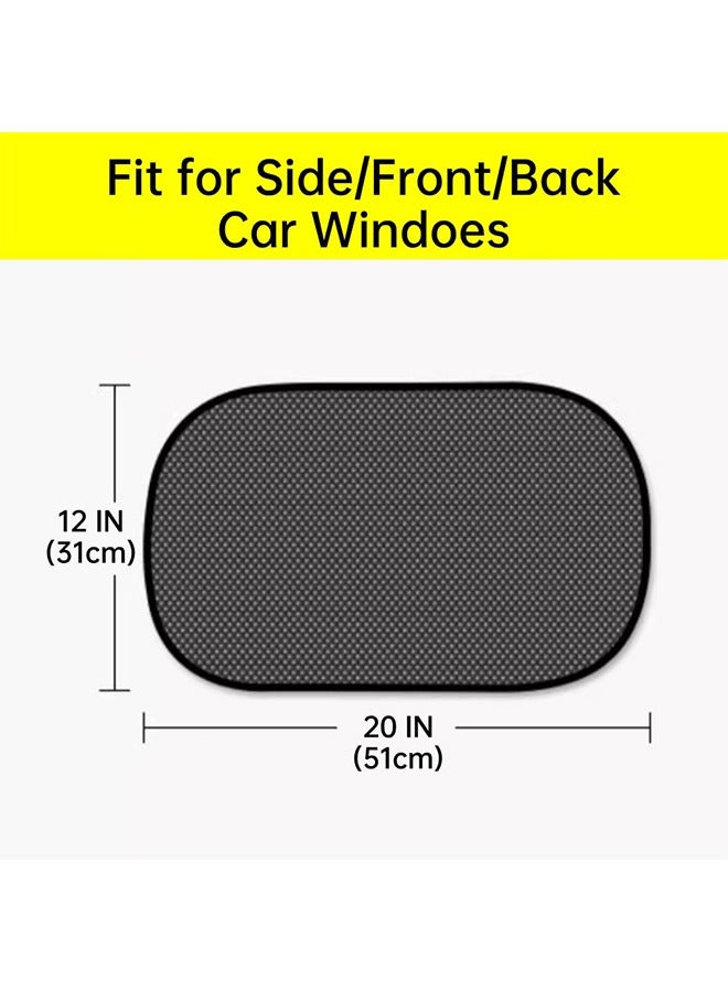 Generic Car Window Shades for Side Window (Pack of 2), Mesh UV Protection, Block strong light and ultraviolet rays, Glare Blocker for Baby, Dual-Layer Sun Shields with Static Cling for SUV, Car and Minivan  - Image 2