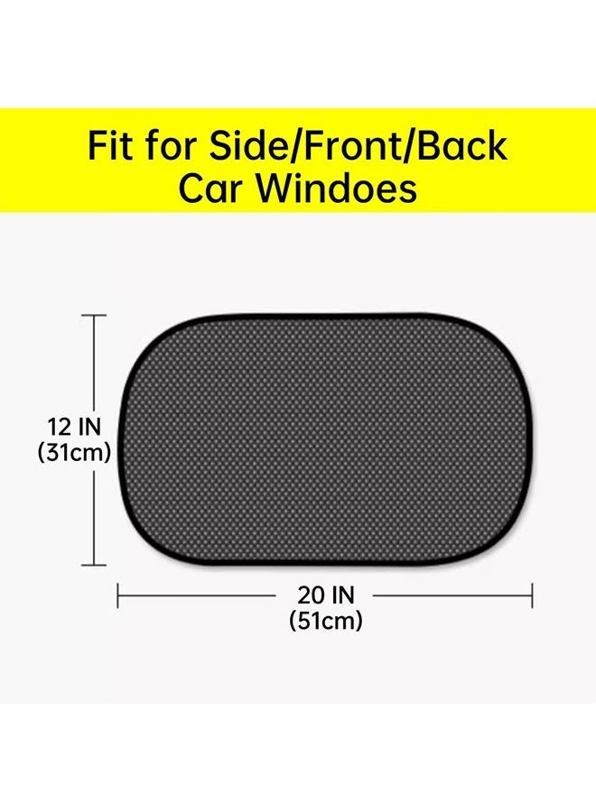 Car Window Shades for Side Window (Pack of 2), Mesh UV Protection, Block strong light and ultraviolet rays, Glare Blocker for Baby, Dual-Layer Sun Shields with Static Cling for SUV, Car and Minivan - Image 2