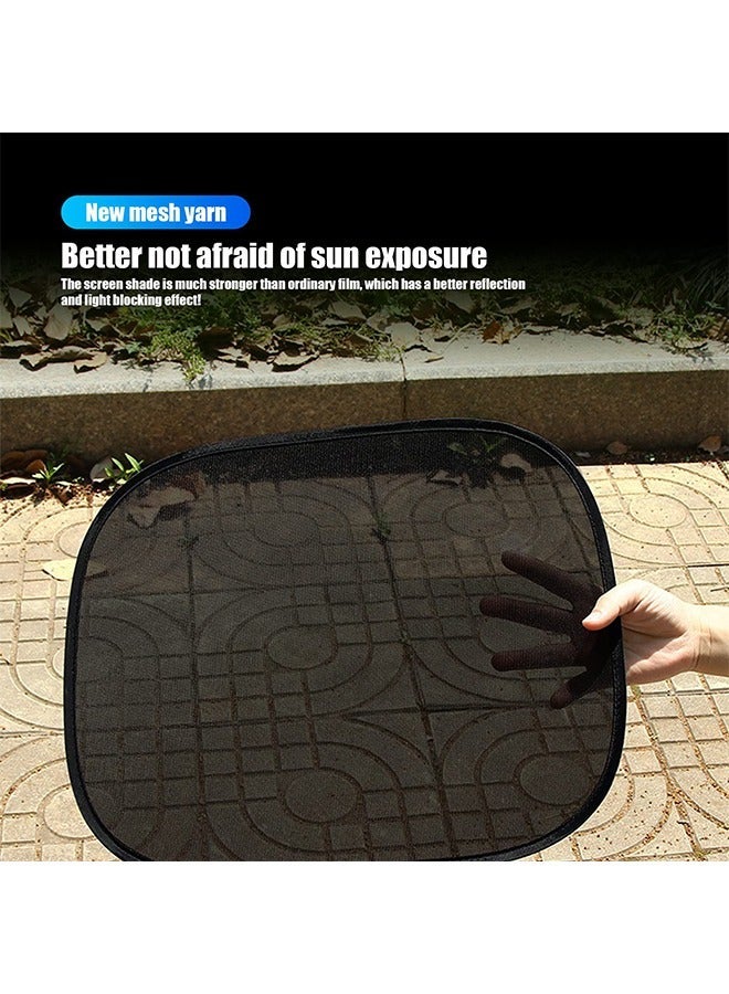 Car Window Shades for Side Window (Pack of 2), Mesh UV Protection, Block strong light and ultraviolet rays, Glare Blocker for Baby, Dual-Layer Sun Shields with Static Cling for SUV, Car and Minivan - Image 3