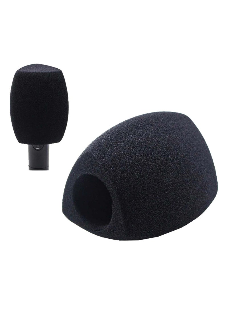Coopic COOPIC BLACK  Microphone Windscreen Foam Cover Mic Cover for Standard Handheld Microphones, Soft Foam for KTV, Karaoke, Stage & Studio (1 Pack) - Image 1