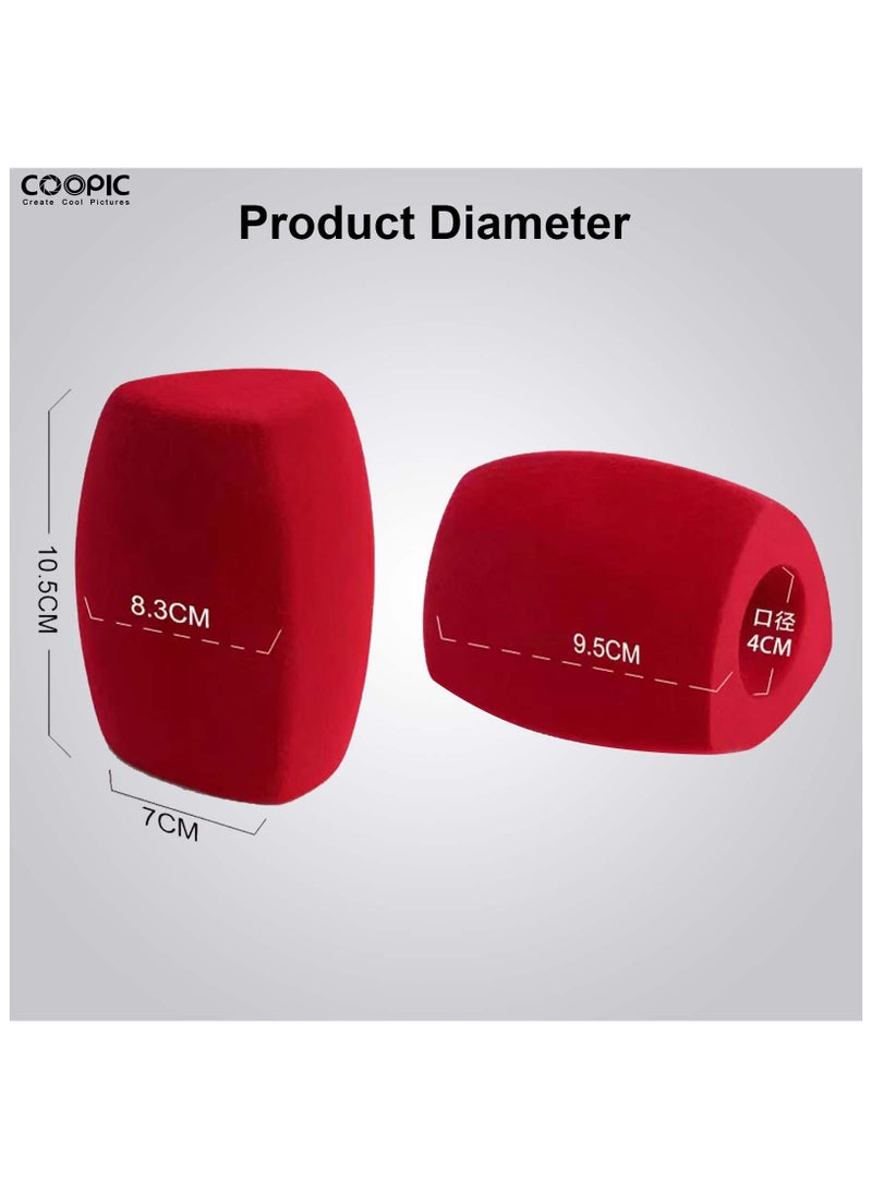 Coopic COOPIC BLACK  Microphone Windscreen Foam Cover Mic Cover for Standard Handheld Microphones, Soft Foam for KTV, Karaoke, Stage & Studio (1 Pack) - Image 3
