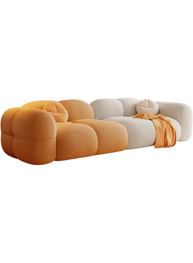Zayn comforts Plush 3-Seater Velvet Bubble Cloud Sofa - Image 3