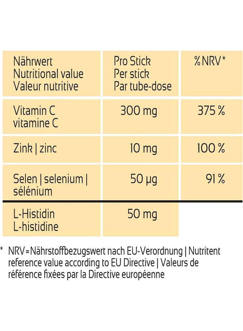 DENK Immun Active Think: Dietary Supplement with Vitamin C, Zinc, Selenium and L-Histidine to Support Immune Repellent - 20 Sticks - Image 5