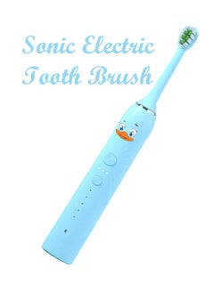 KLNAMAEAAN Children's Electric Toothbrush Super Soft Waterproof Teeth Cleaning Artifact Battery Powered (4 Heads)  - Image 2