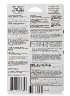 Hartz Hartz UltraGuard Topical Flea & Tick Prevention for Cats and Kittens - 3 Monthly Treatments  - Image 2