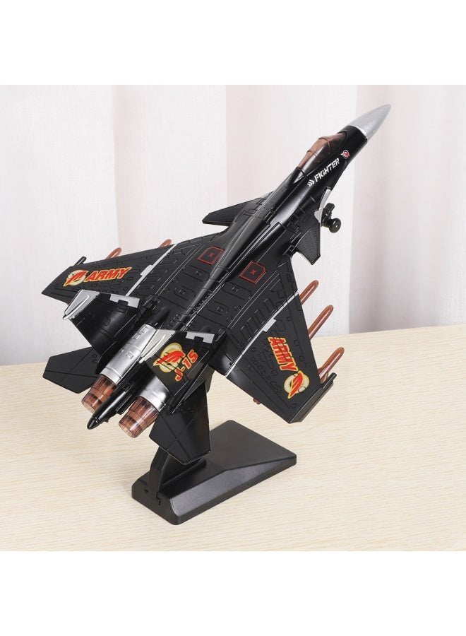 HALAMODO FJ8 J-15 Alloy Fighter Jet Model , Simulated Alloy Aircraft Model , Aircraft Model Ornament ,  Children Flight Model Toy , Ideal Birthday Party Gift For Boys And Girls, For Collection And Display , Black - Image 5