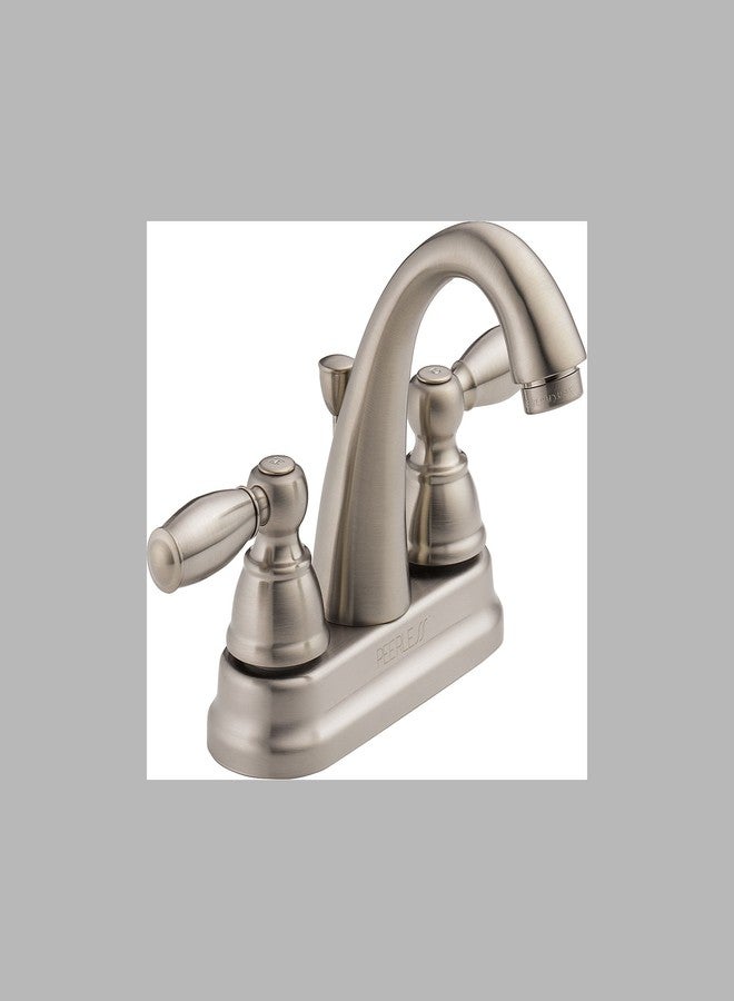 بيرليس حنفية حمام بيرلس كلايمور المركزية، مطلية بالنيكل المصقول، حنفية حوض الحمام، مجموعة تصريف، مطلية بالنيكل المصقول P299685LF-BN - Image 1